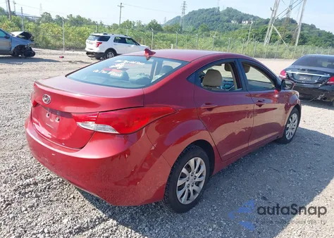 2012 Hyundai Elantra Gls (Ulsan Plant) from USA, damaged, VIN KMHDH4AE7CU329931